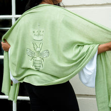 Load image into Gallery viewer, Queen Bee Merino Wool Shawl 
