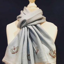 Load image into Gallery viewer, merino wool scarf mini crowns