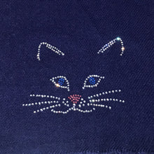 Load image into Gallery viewer, cutie cat embellishment on merino wool shawl