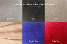 Load image into Gallery viewer, merino wool scarf colours