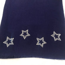 Load image into Gallery viewer, stars on merino wool scarf